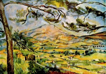 Mont Sainte Victoire 1887 Paul Cezanne scenery Oil Paintings